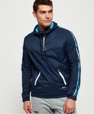 Superdry Active Training Overhead Shell Férfi Kabát Sötétkék | JIHTY4917